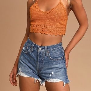 Levi's 501 Denim Jean Cutoff Shorts Size 26